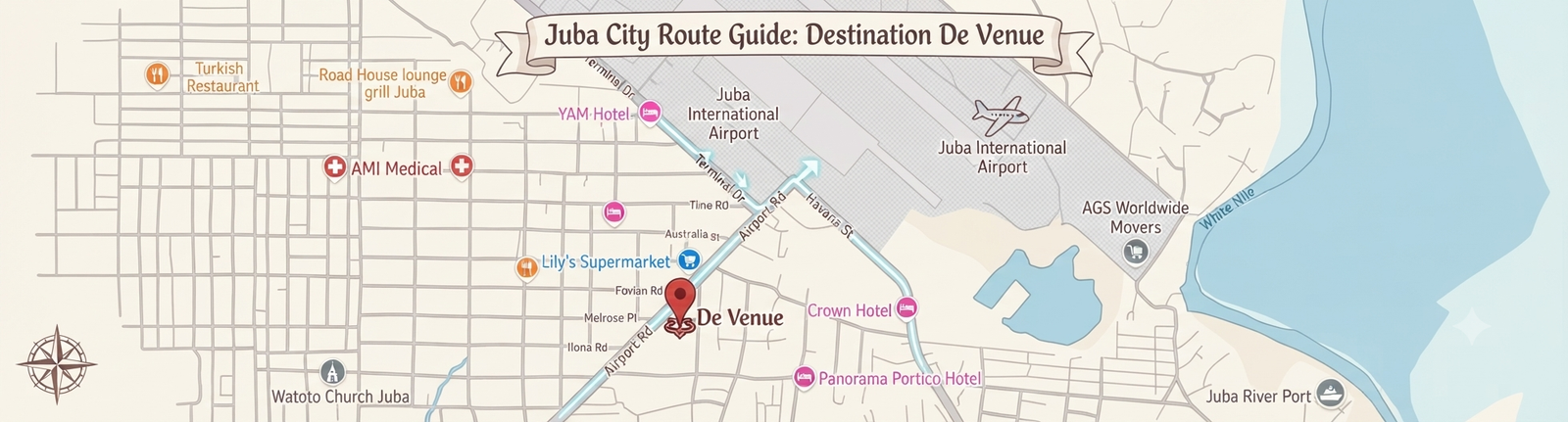 De Venue Location Map